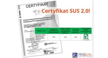 Certyfikat SUS 2.0